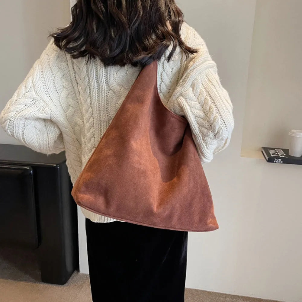 Nalia Suede Hobo Bag
