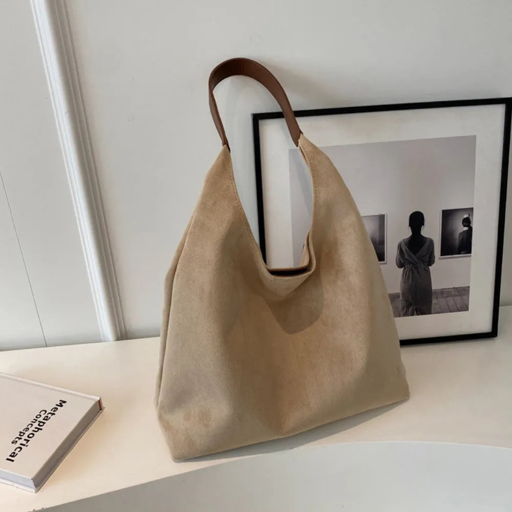 Nalia Suede Hobo Bag