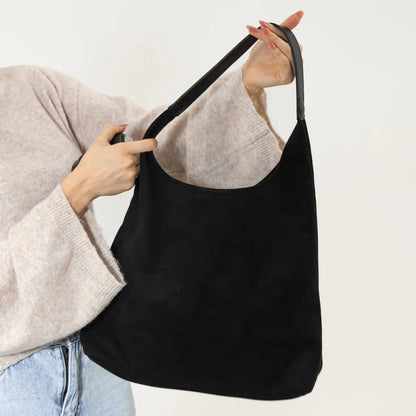 Nalia Suede Hobo Bag