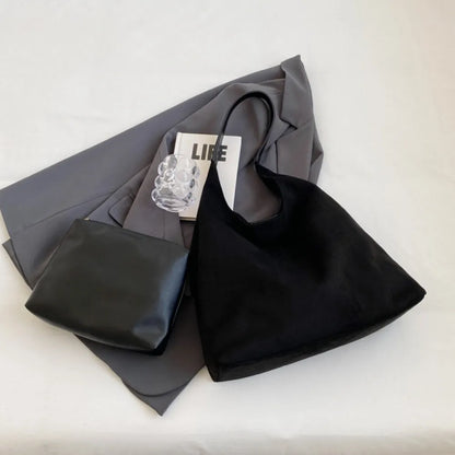 Nalia Suede Hobo Bag