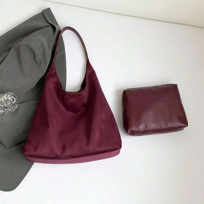 Nalia Suede Hobo Bag