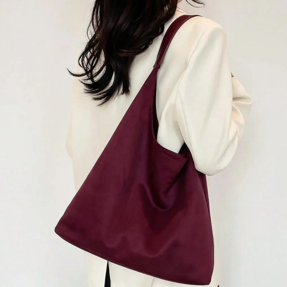 Nalia Suede Hobo Bag