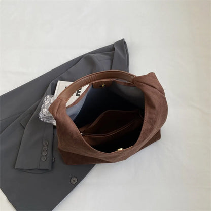 Nalia Suede Hobo Bag