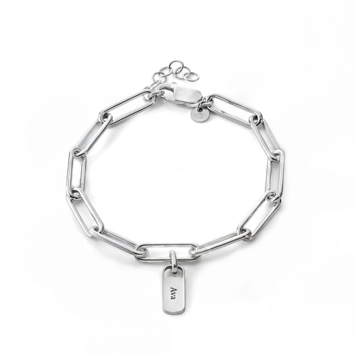Personalized Bracelet with Engraved Tags