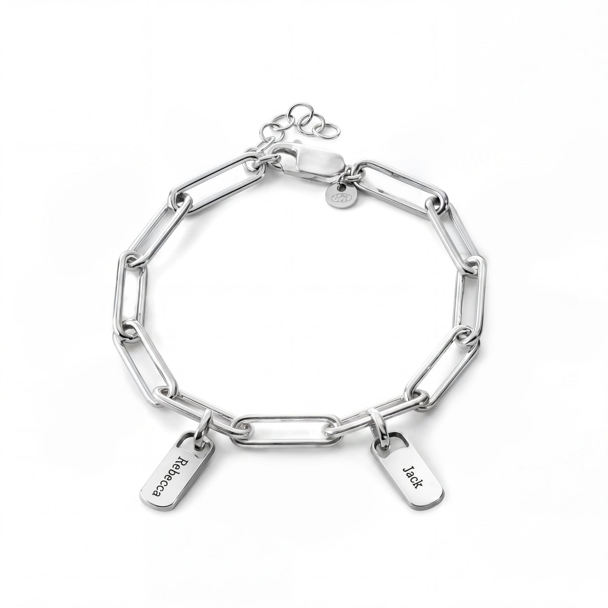 Personalized Bracelet with Engraved Tags