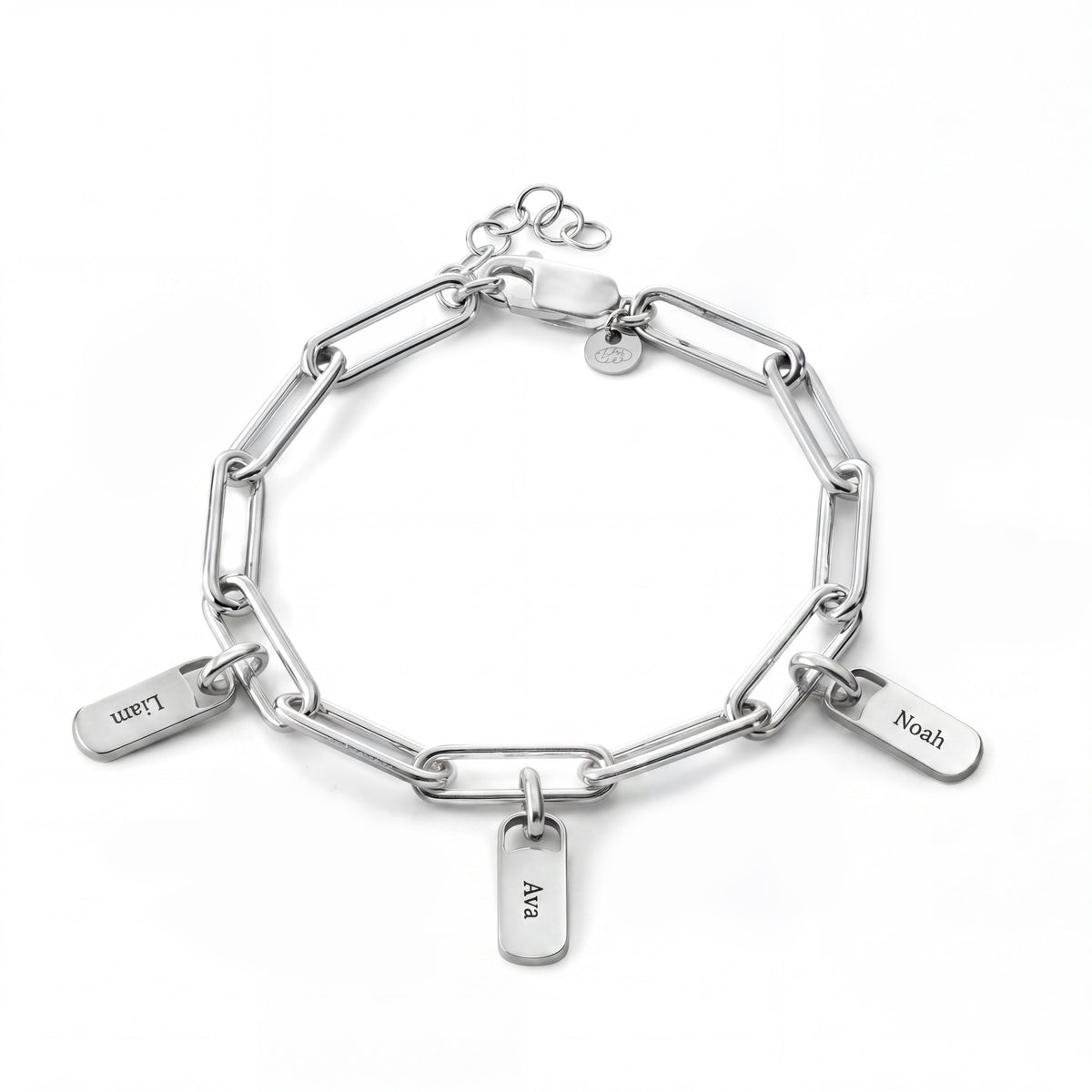 Personalized Bracelet with Engraved Tags