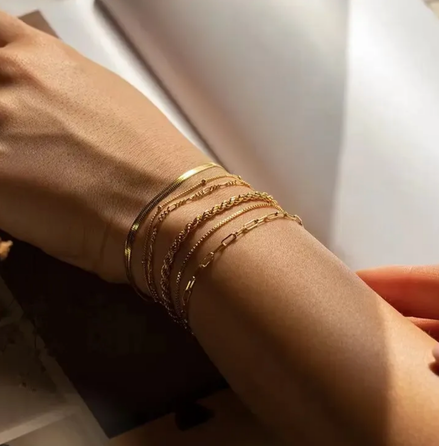 STACKING CHAIN BRACELET ( FULL-SET )