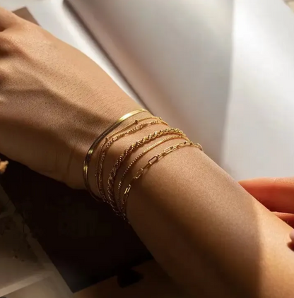 STACKING CHAIN BRACELET ( FULL-SET )