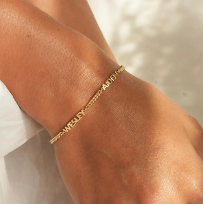 Custom Name Chain Bracelet