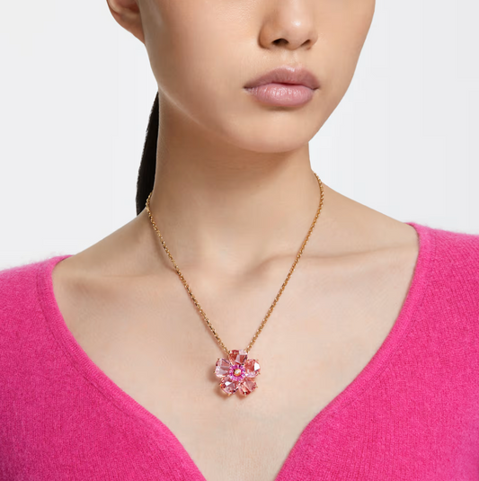 Zirca Rose Flower Necklace