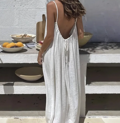 Backless Satin Cami Dress