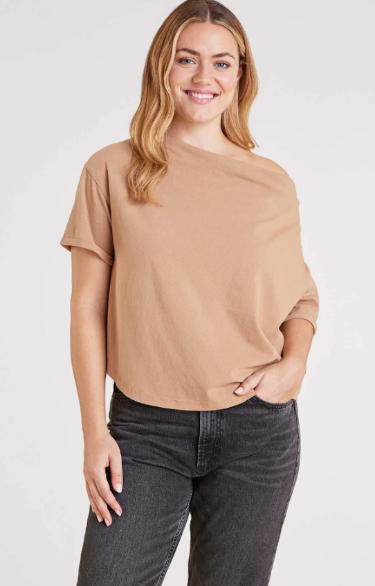 Vintage Cotton Off The Shoulder T-Shirt