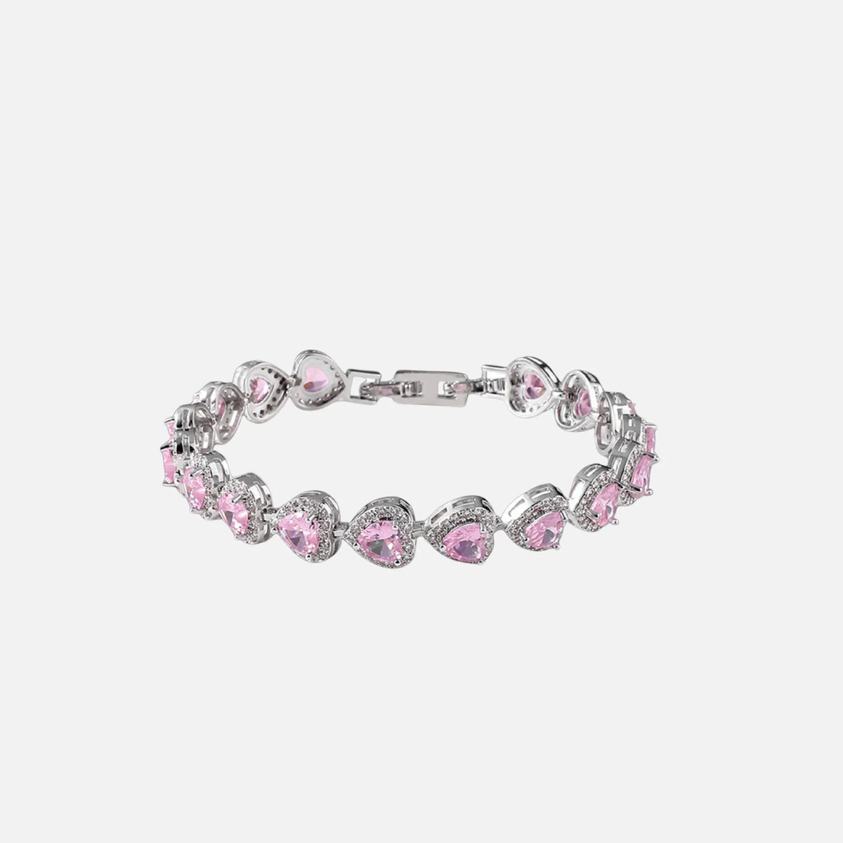 AVORA - PINK HEART CRYSTAL BRACELET