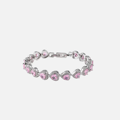AVORA - PINK HEART CRYSTAL BRACELET