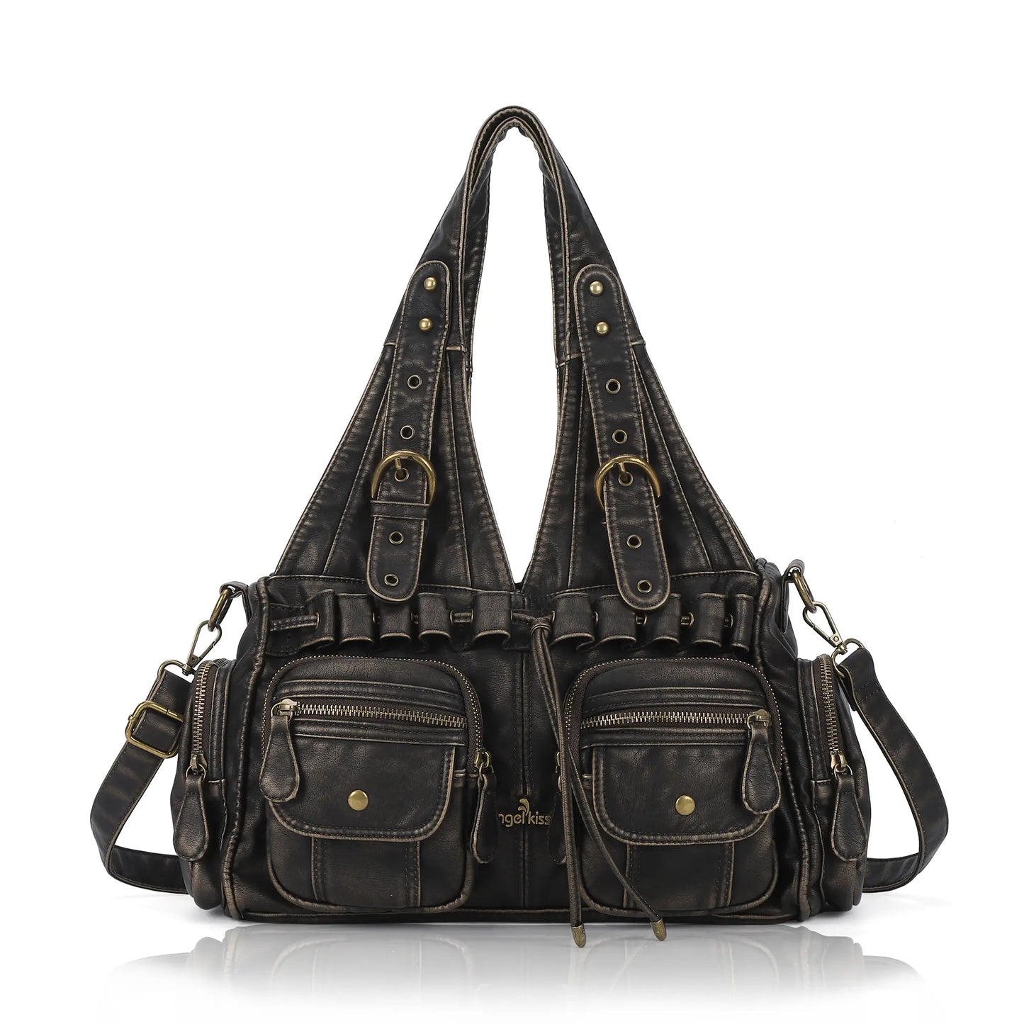 Retro Soft PU Work Shoulder Bag