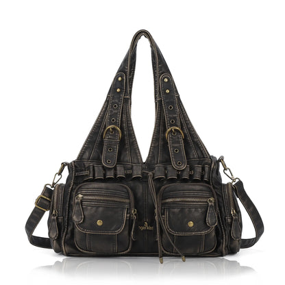 Retro Soft PU Work Shoulder Bag