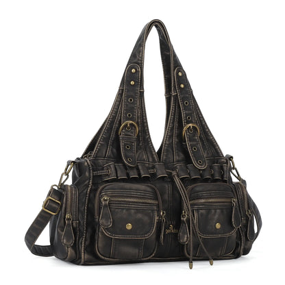Retro Soft PU Work Shoulder Bag