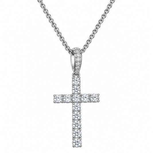 AVORA - ICED CROSS CHAIN