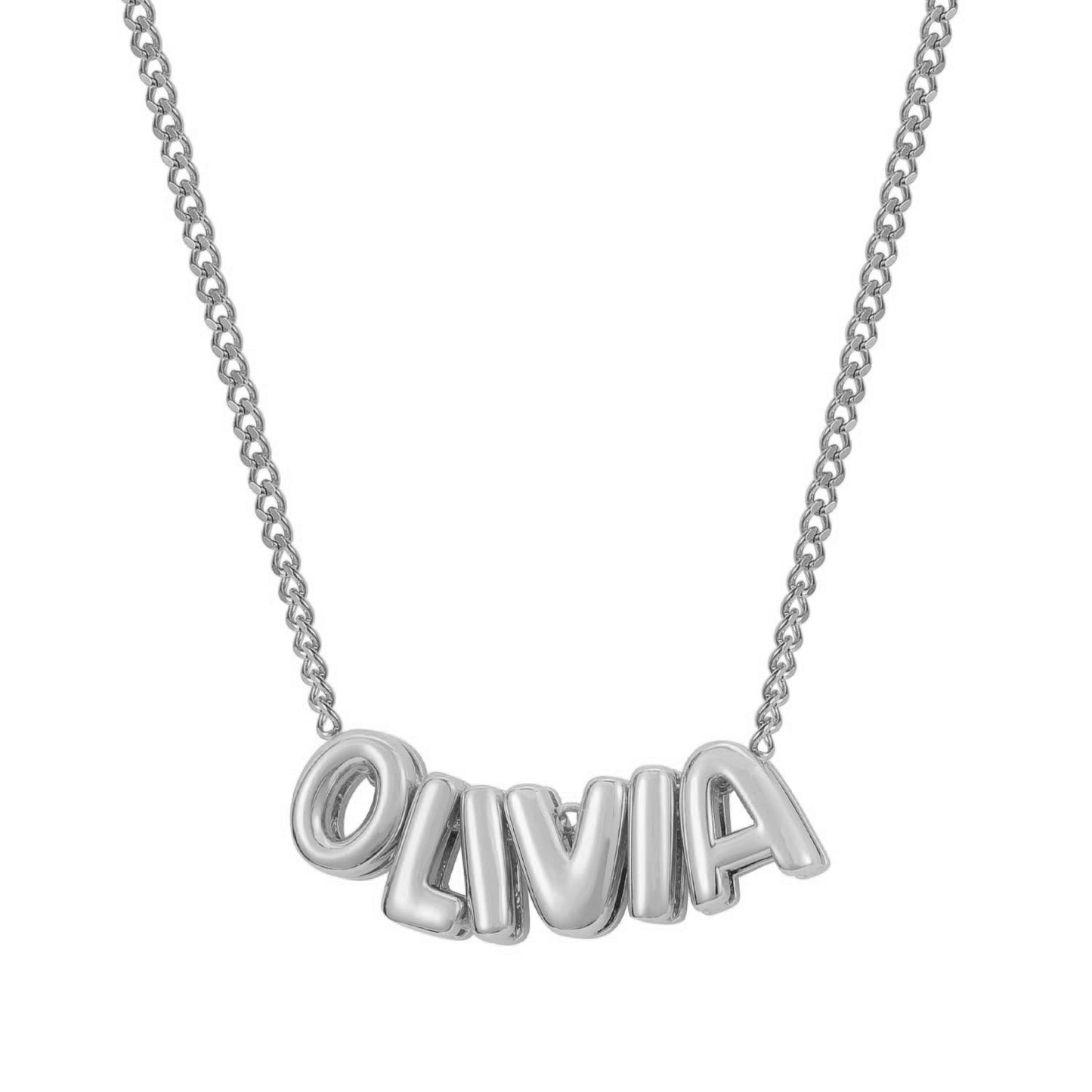 Custom name Bubble Necklace