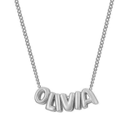 Custom name Bubble Necklace