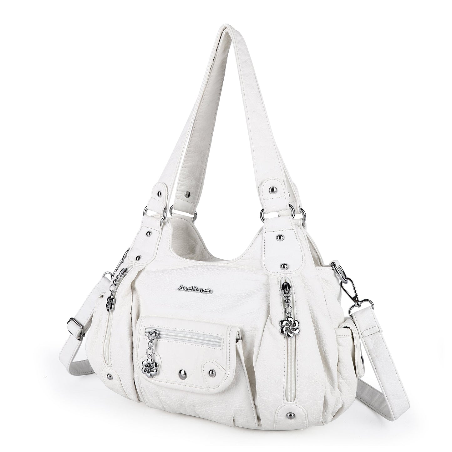 Women Shoulder Bag Handbag of Washed PU Leather