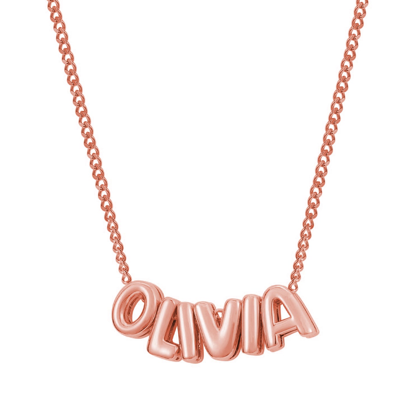 Custom name Bubble Necklace