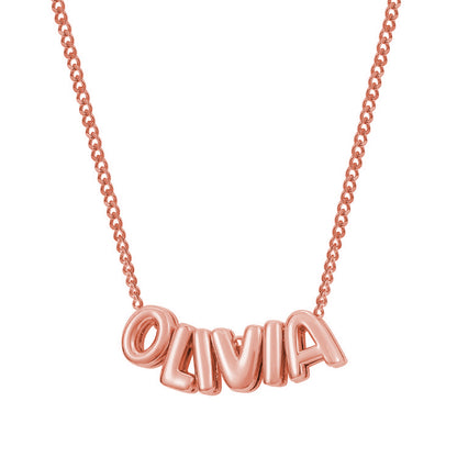 Custom name Bubble Necklace