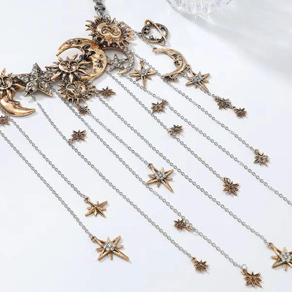 Sun & Moon Multi Pendant Necklace