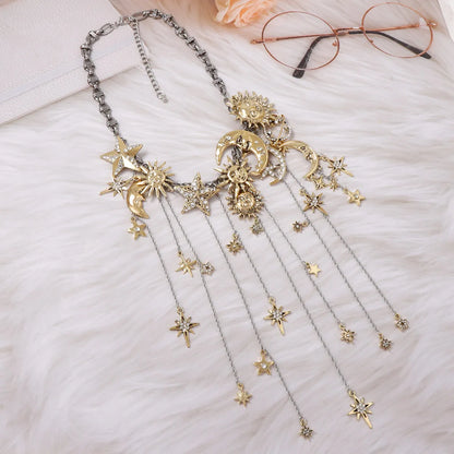 Sun & Moon Multi Pendant Necklace