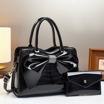 Avora™ Crocodile Bow Bucket Bag + Free Matching Purse