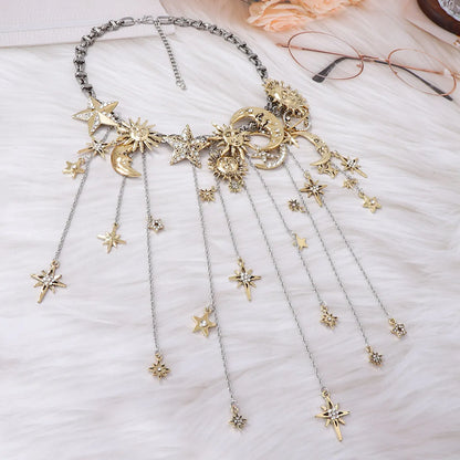 Sun & Moon Multi Pendant Necklace