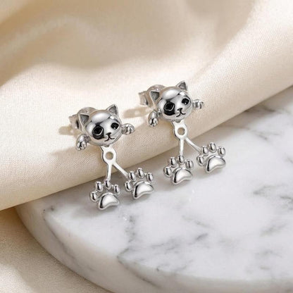 Quinsee | S925 Cat Earrings