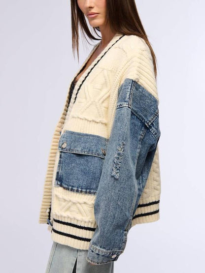 Amalfi Denim Knit Cardigan