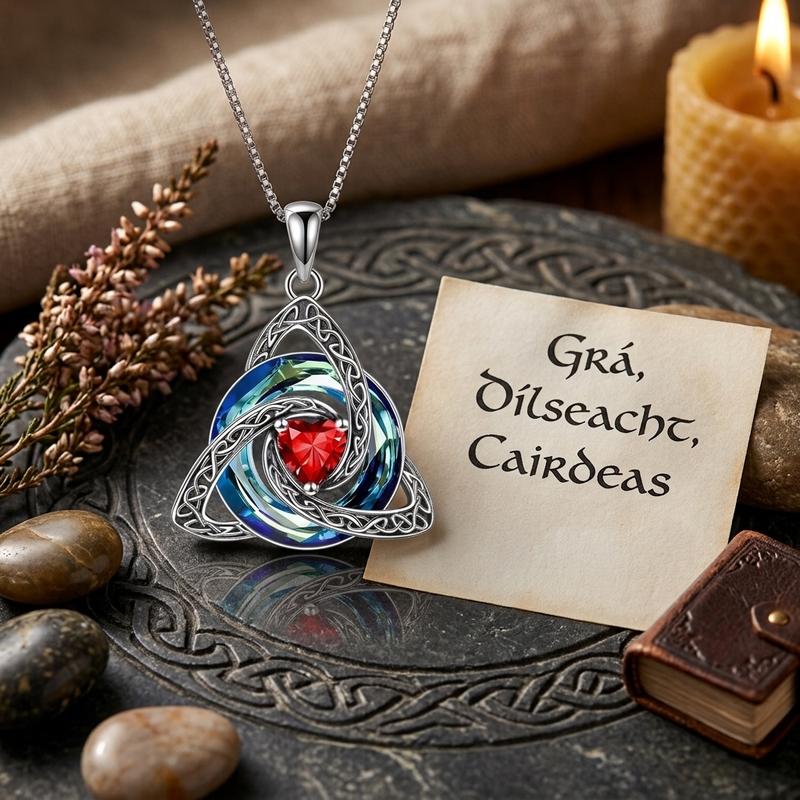 Avera™ Witch Knot Birthstone Necklace