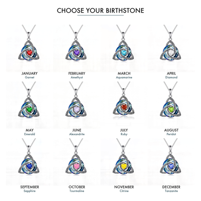 Avera™ Witch Knot Birthstone Necklace