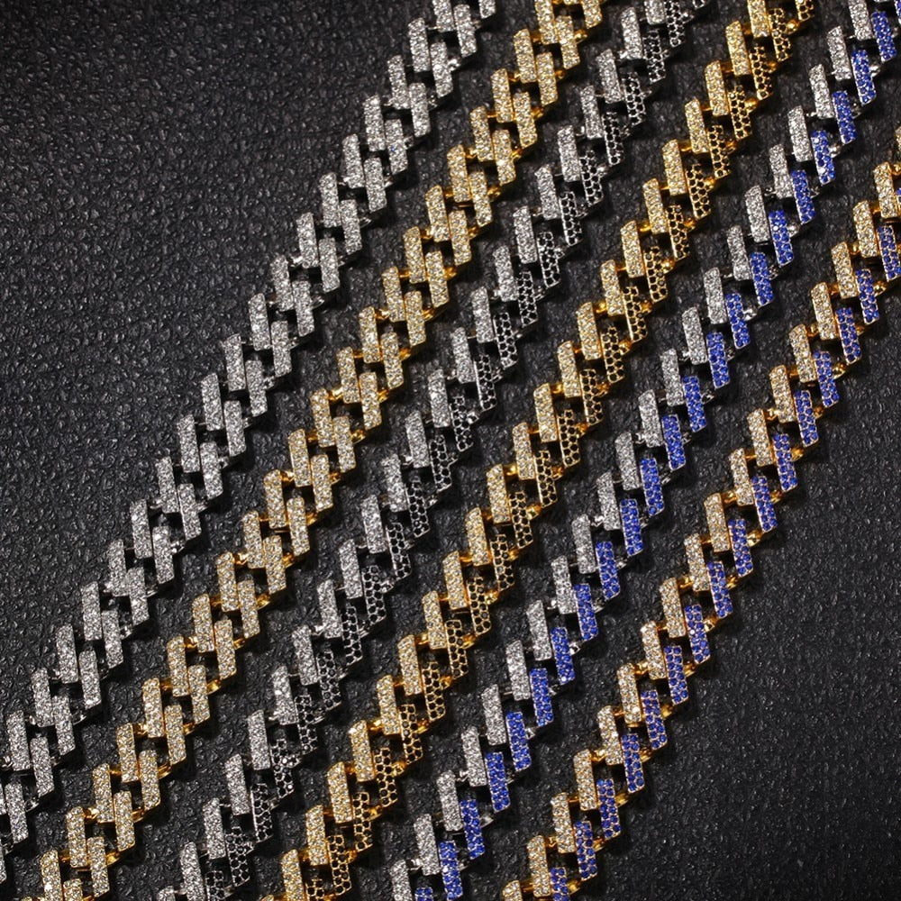 AVORA - ICED PRONG CUBAN CHAIN
