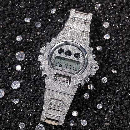 Iced Out G-Shock Style Watch