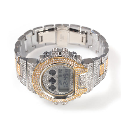 Iced Out G-Shock Style Watch