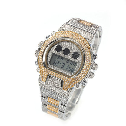 Iced Out G-Shock Style Watch