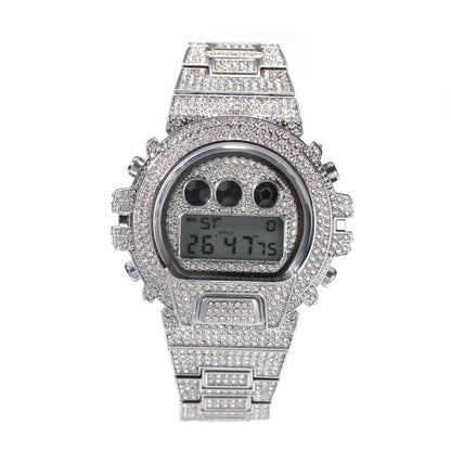 Iced Out G-Shock Style Watch