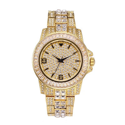 Iced Out Baguette Watch