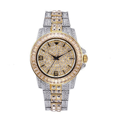 Iced Out Baguette Watch