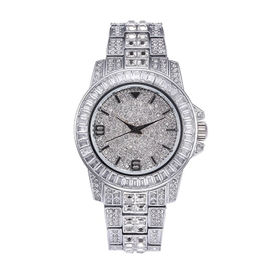 Iced Out Baguette Watch