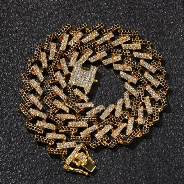 AVORA - ICED PRONG CUBAN CHAIN