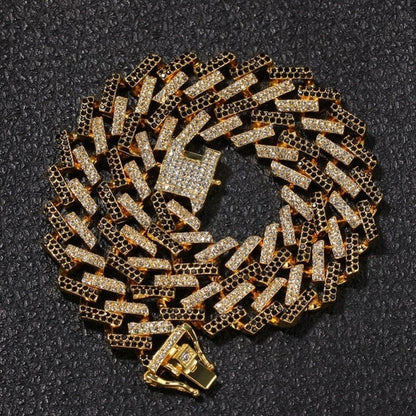 AVORA - ICED PRONG CUBAN CHAIN