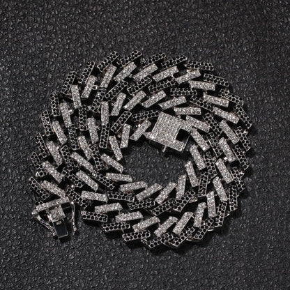 AVORA - ICED PRONG CUBAN CHAIN