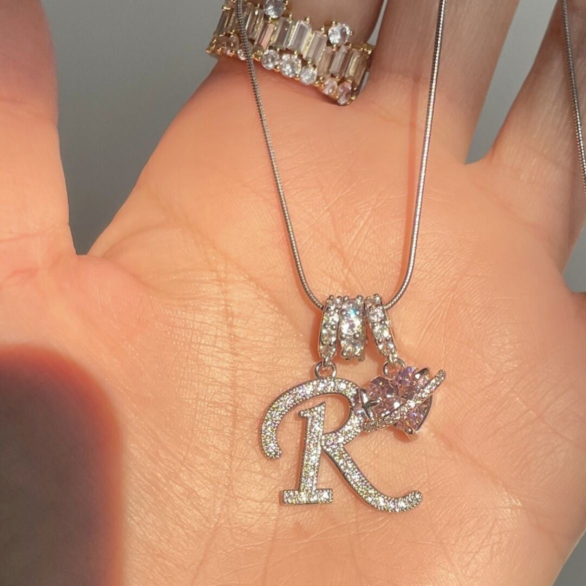 Avora | Initial Heart Necklace